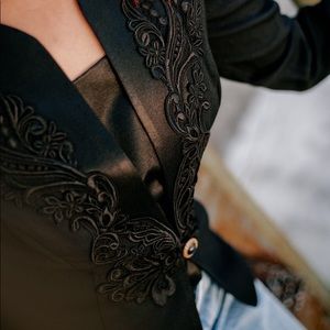 Vintage R & M Richards embroidered blazer